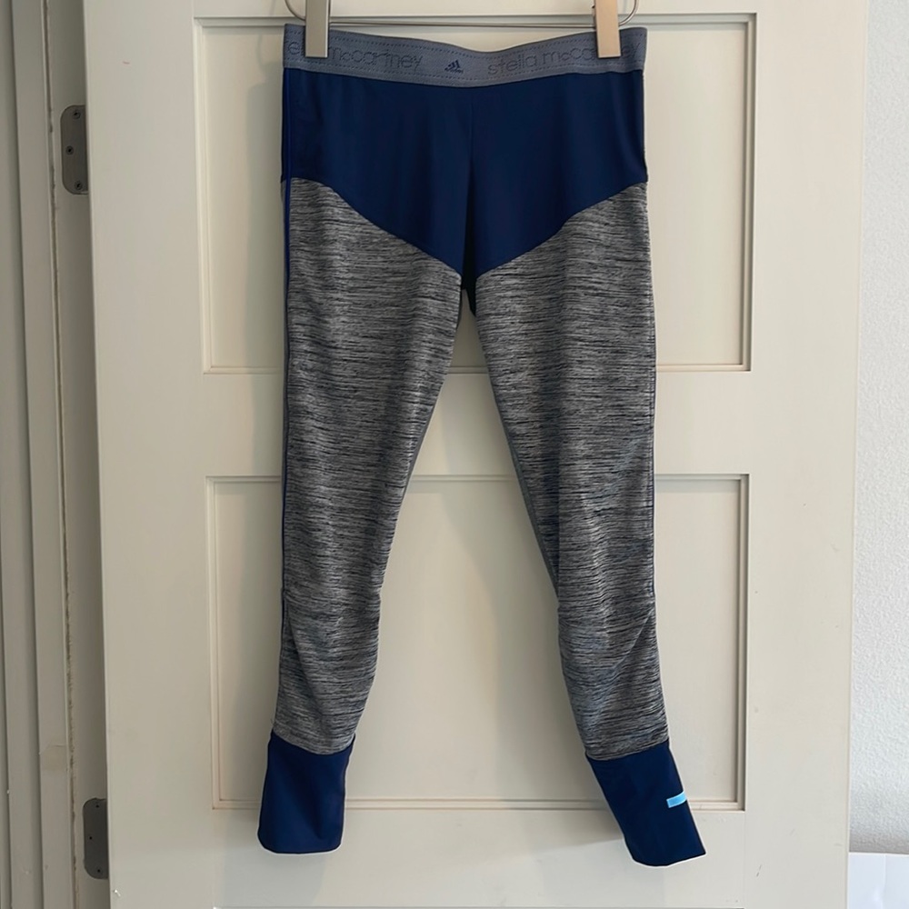 Adidas by Stella McCartney training leggings in gray/blue S